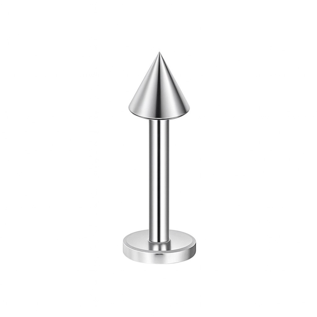 Stainless Steel Spike Labret Stud | 16g Lip Monroe Madonna Medusa Piercing